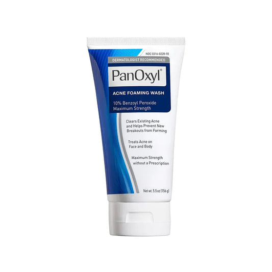 PanOxyl Acne Foaming Wash Benzoyl Peroxide 10%.